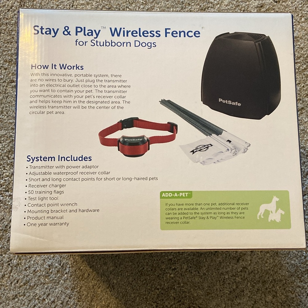 PetSafe Stay & Play WIRELESS Fence for Stubborn Dogs (3/4 Acre!) - Picture 3 of 5